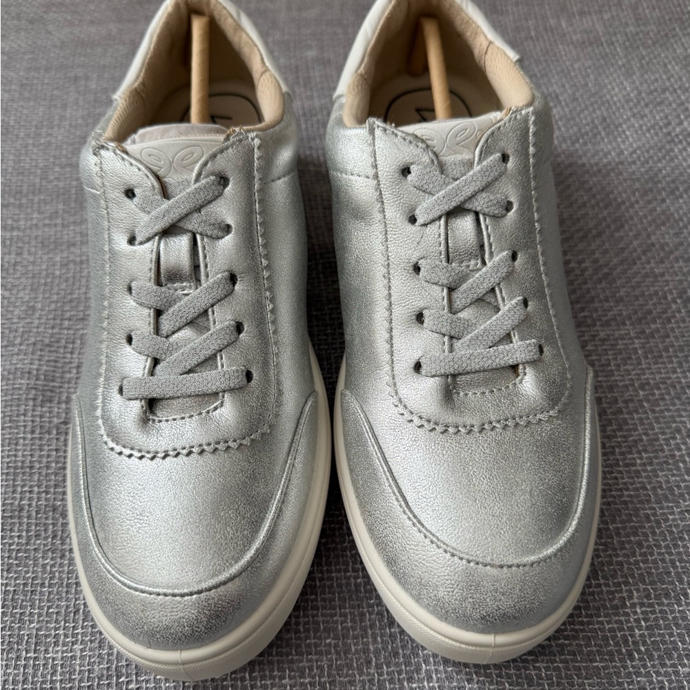 Life Stride Metallic Silver Women's Sneakers